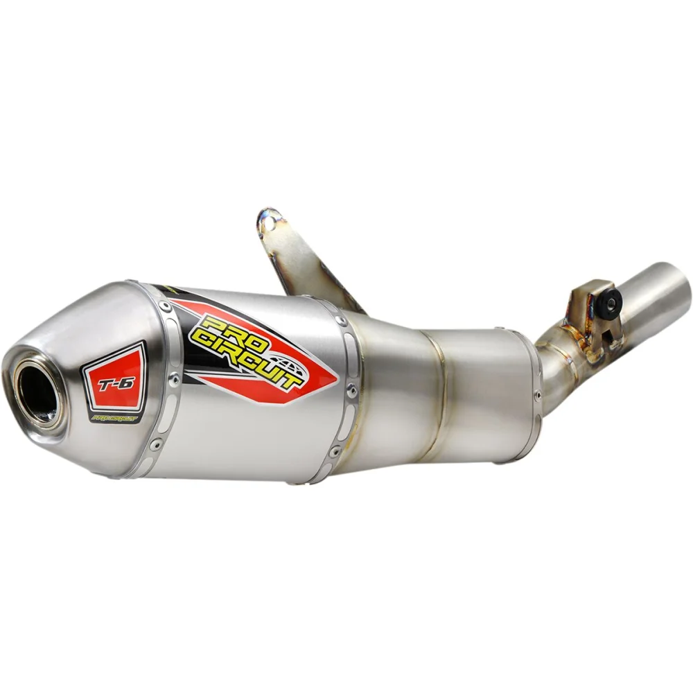 Silenziatori Slip On T 6 Inox Aluminum Brushed Pro Circuit