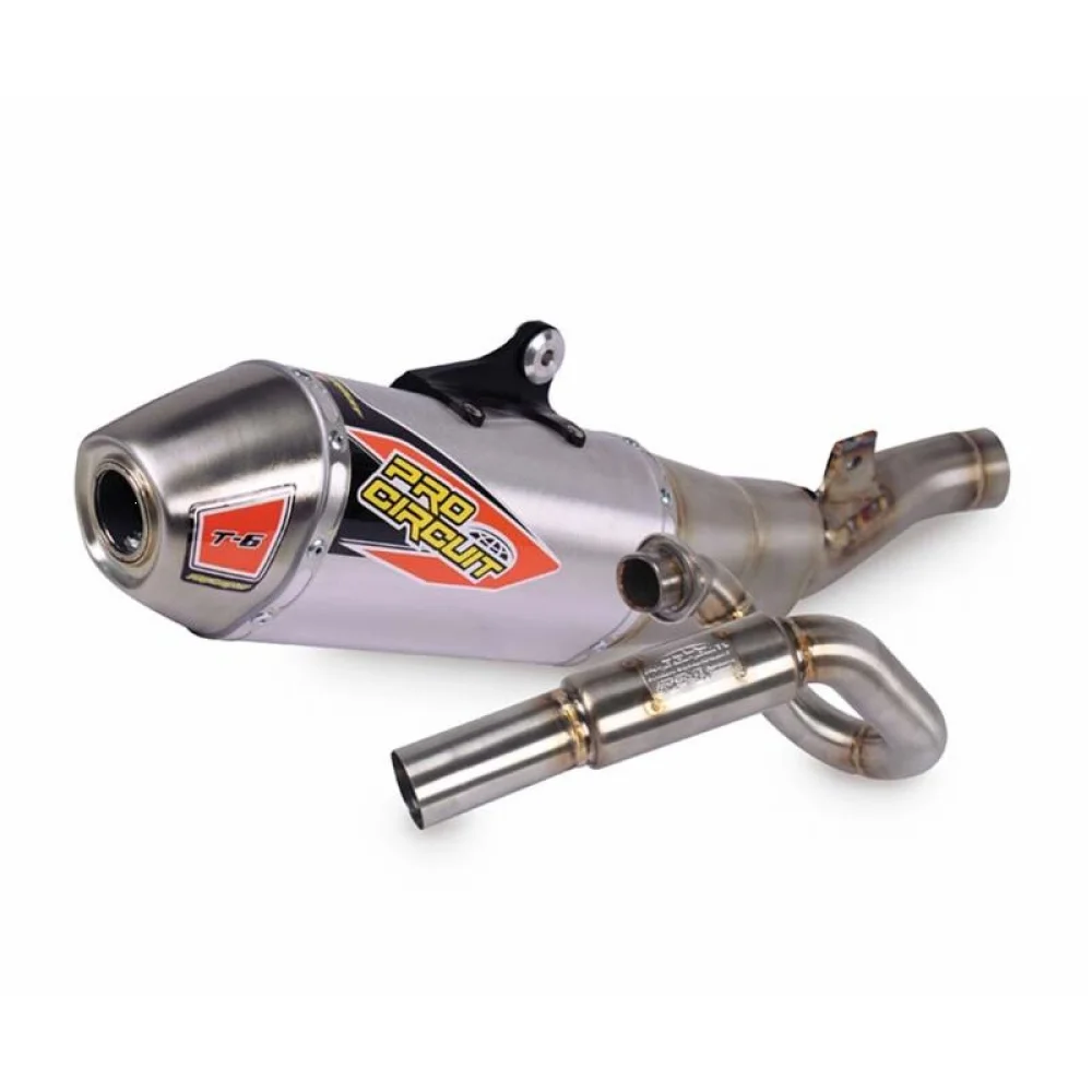 Impianto Di Scarico T 6 In Acciaio Inox Aluminum Brushed Pro Circuit