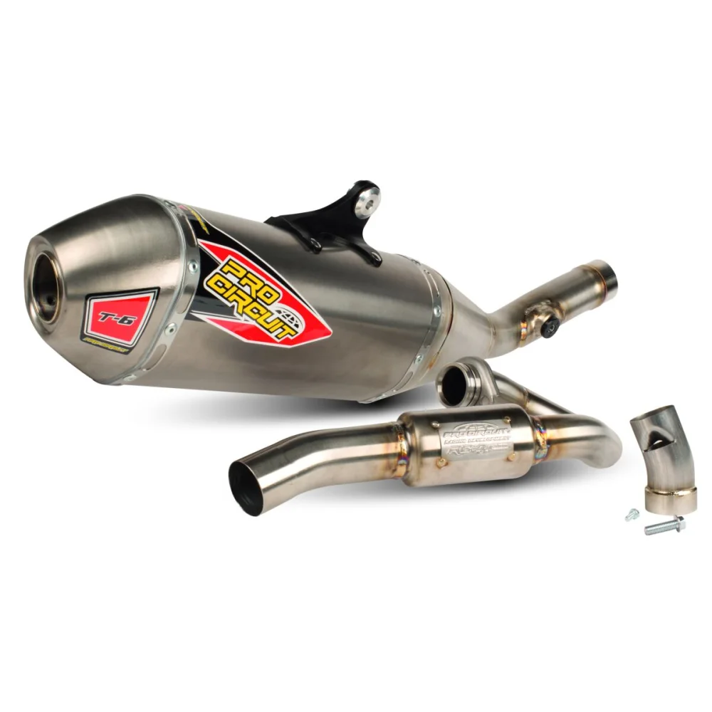 Impianto Di Scarico T 6 Bc Acciaio Inox Titanio Titanium Look Pro Circuit