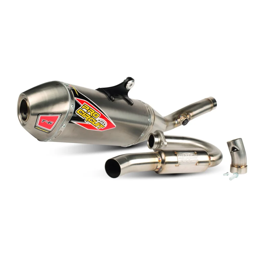 Impianto Di Scarico T 6 Bc Acciaio Inox Titanio Titanium Look Pro Circuit