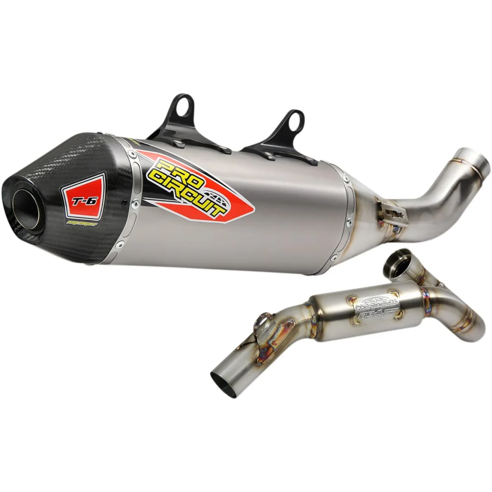 T 6 Euro Impianto Di Scarico Ss/Ti/Cf Titanium Pro Circuit