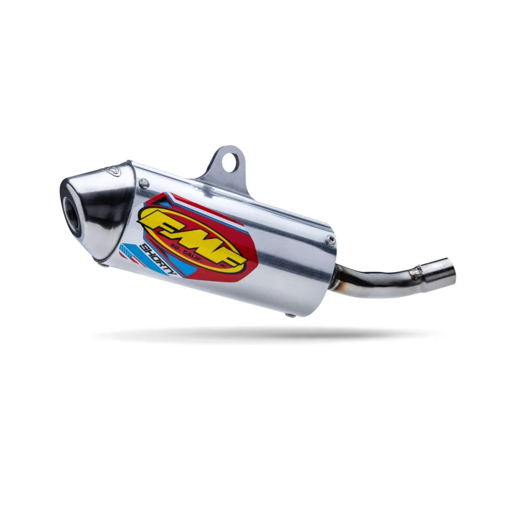 Powercore 2 Shorty Terminale Slip On Aluminum Silver Fmf