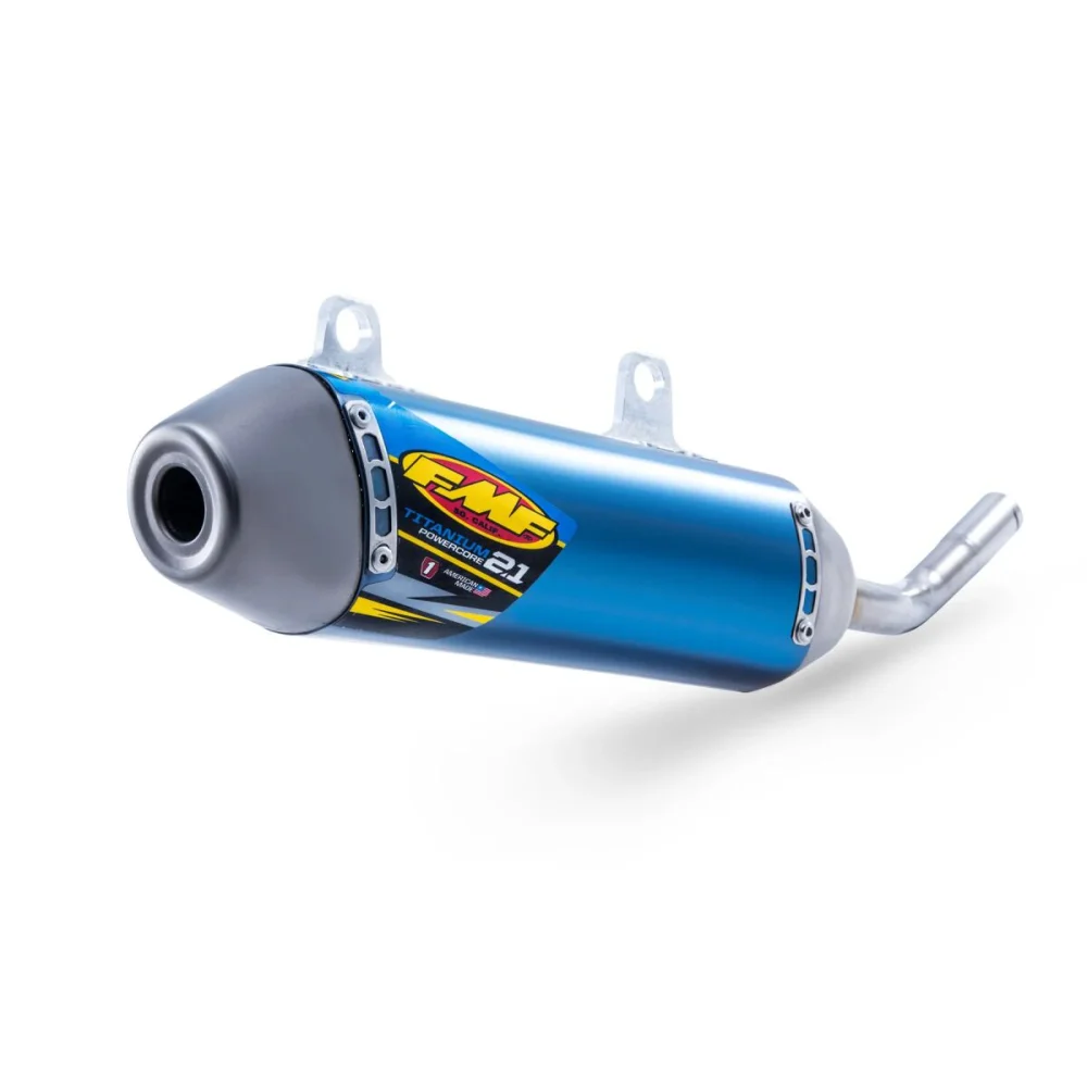 Terminale Slip On Powercore 2.1 In Titanio Anodized Blue Fmf