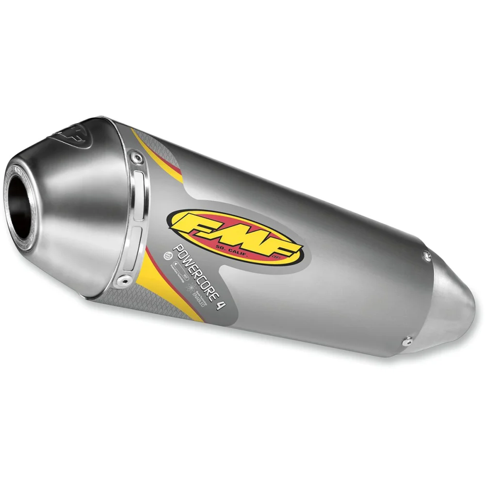 Terminale Slip On Universale Powercore 4 Con Arrestafiamma Aluminum Fmf