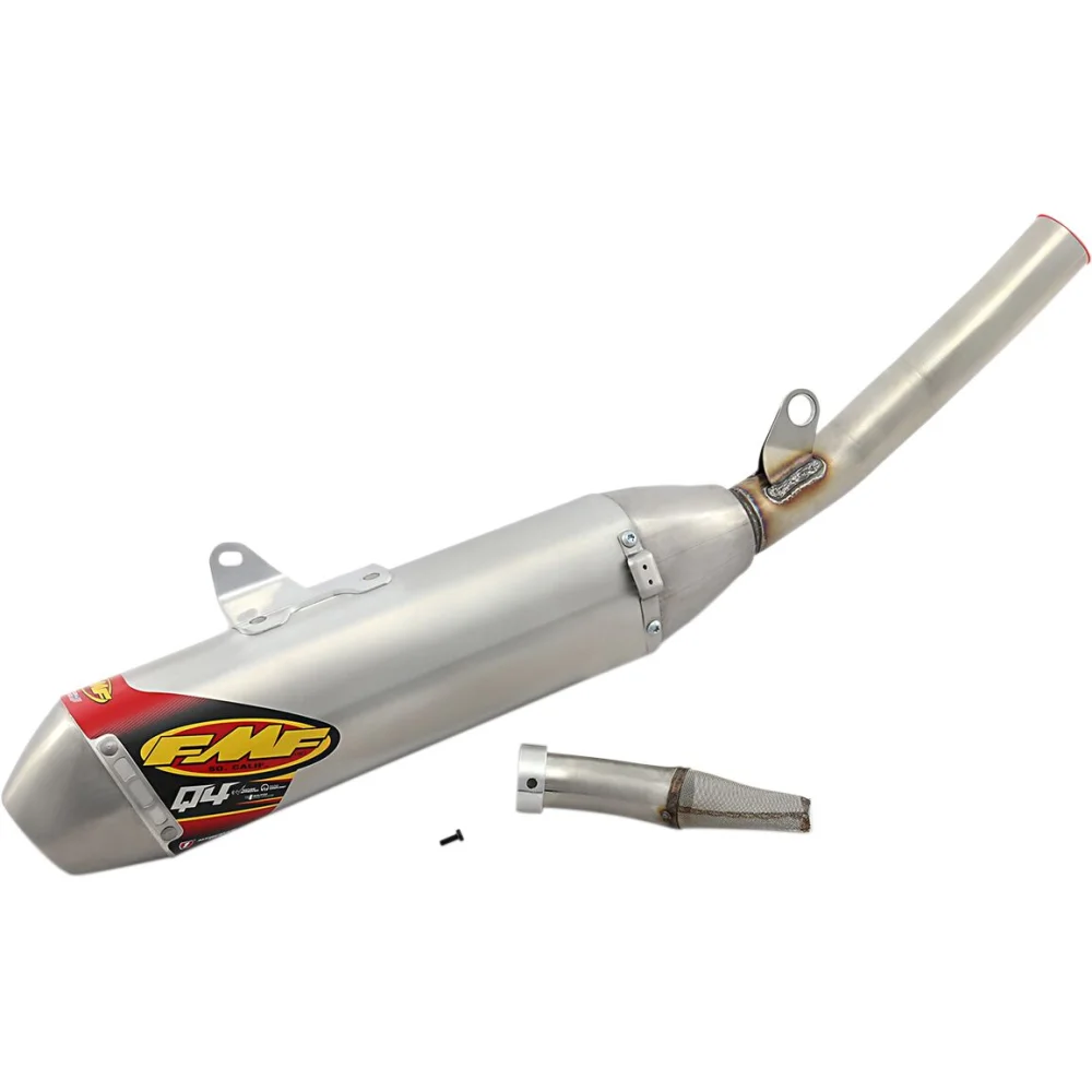 Silencer Q4 Hex Slip On Aluminum Raw Fmf