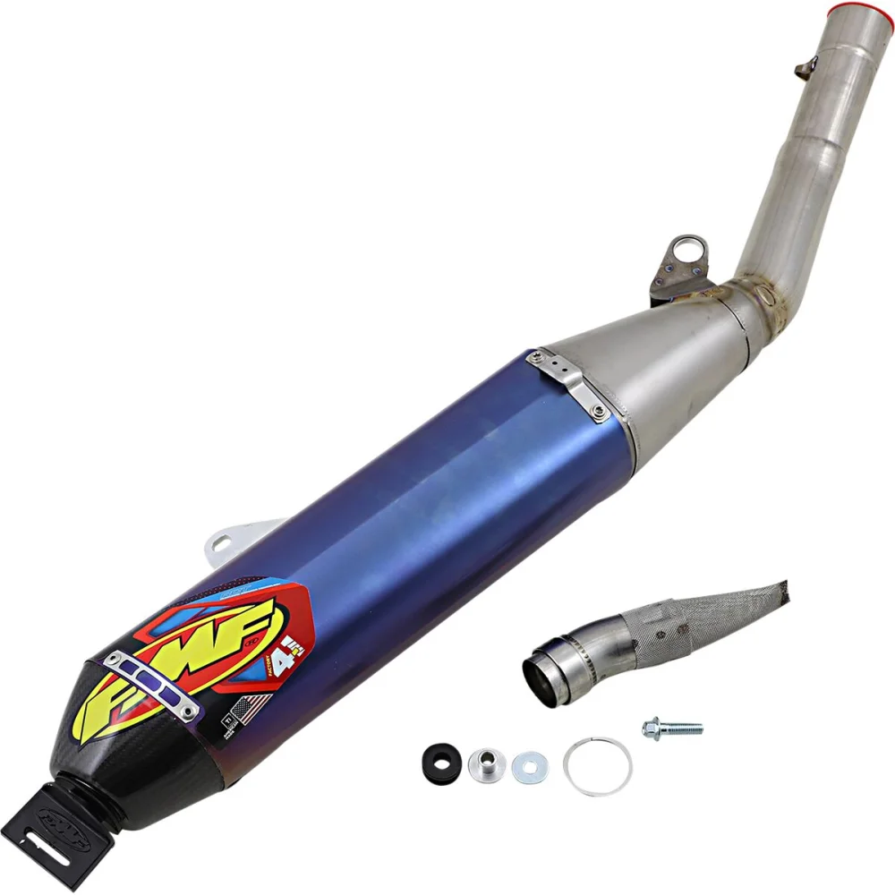 Terminale Slip On Factory 4.1 Rct Titanium Anodized Blue Fmf