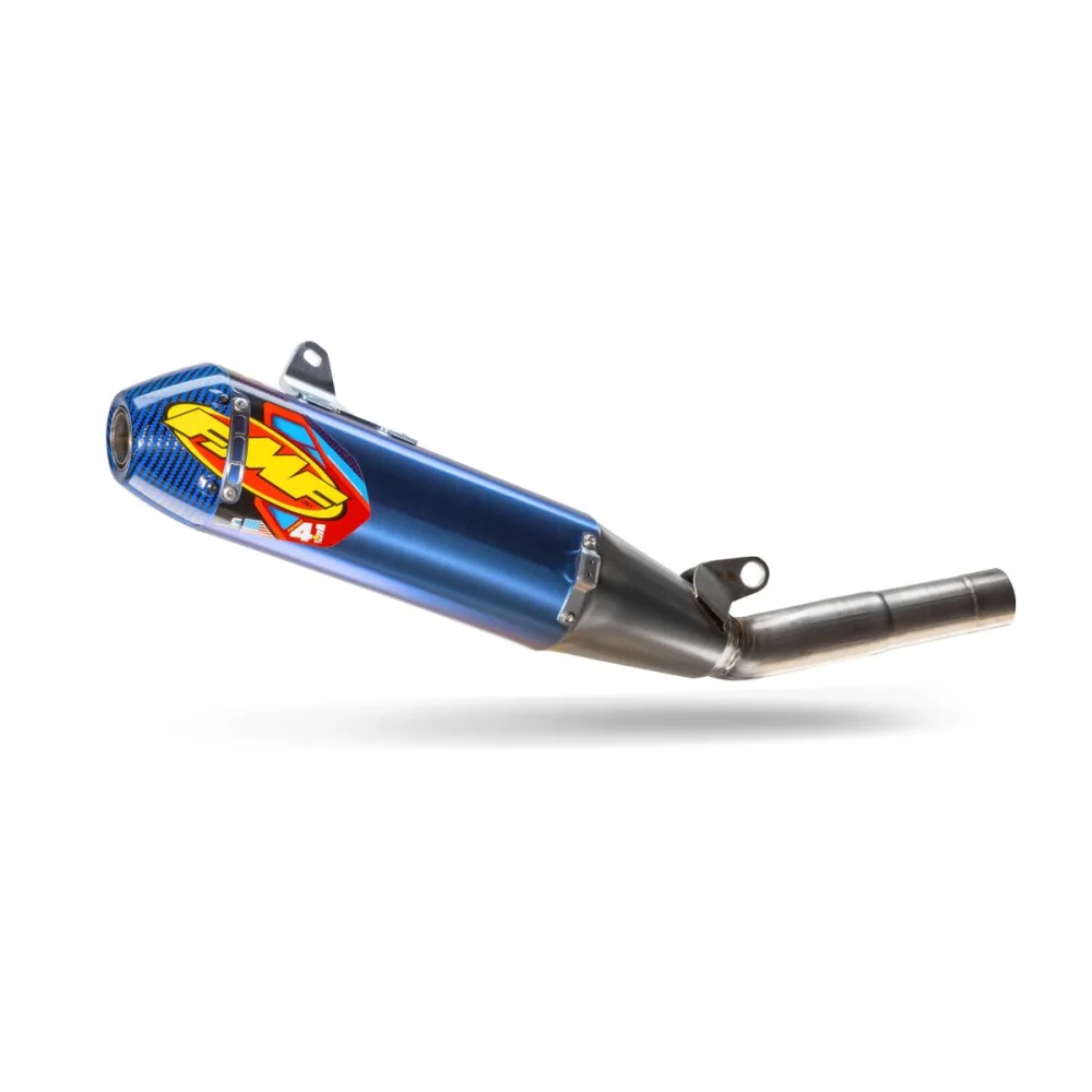 Terminale Slip On Factory 4.1 Rct Titanium Anodized Blue Fmf