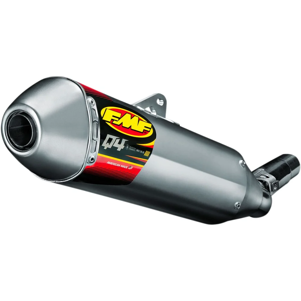 Silencer Q4 Hex Slip On Aluminum Raw Fmf