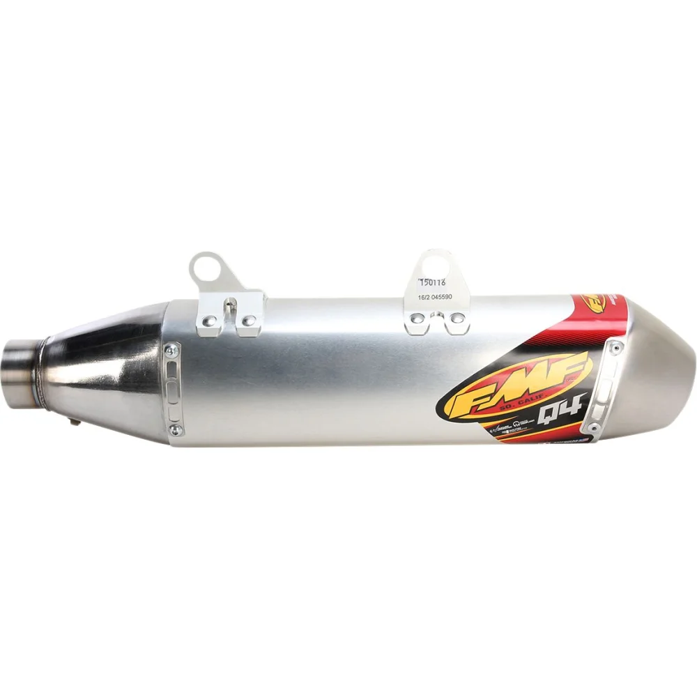 Silencer Q4 Hex Slip On Aluminum Raw Fmf