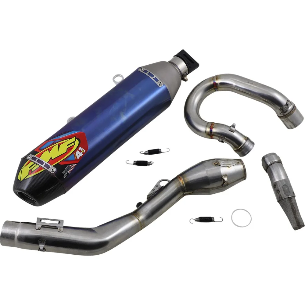 Impianto Di Scarico Factory 4.1 Rct Titanium Anodized Blue Fmf - 2