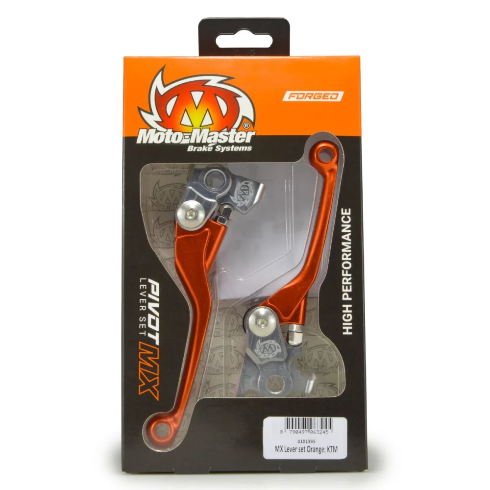 Set Leve Freno E Frizione Orange Moto Master