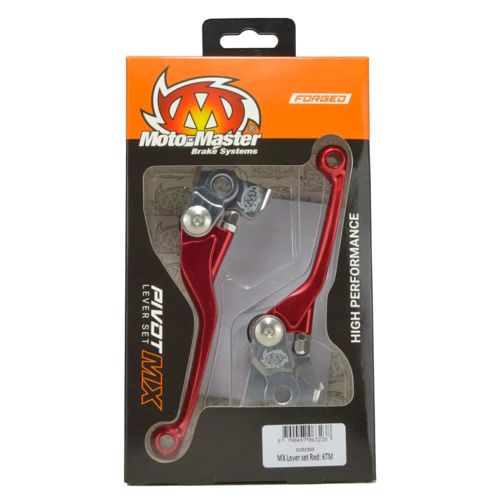 Set Leve Freno E Frizione Aluminum Red Moto Master