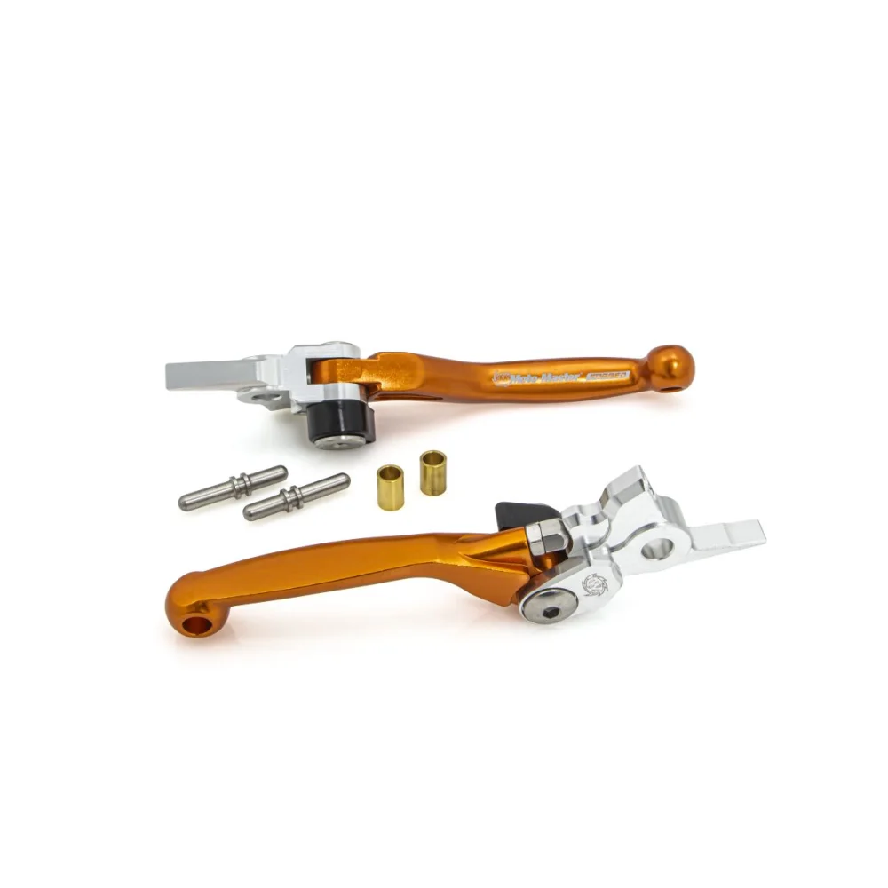 Set Leve Freno E Frizione Orange Moto Master
