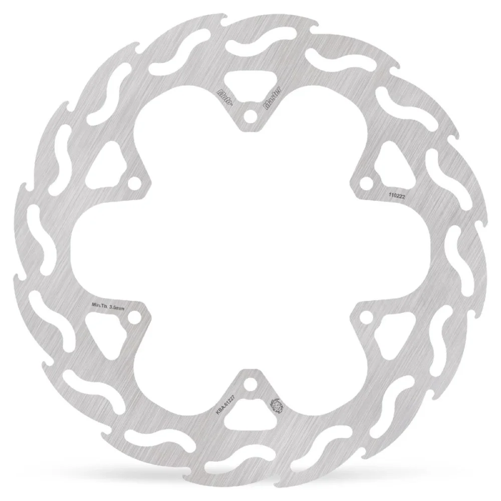 Flame Series Fixed Rotor 240 Mm Stainless Steel Silver Moto Master - 1