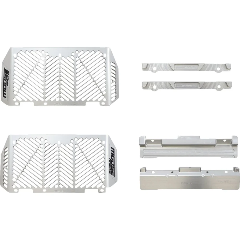 Pararadiatori Ricavati Dal Pieno Aluminum Silver Moose Offroad Hard Parts - 1