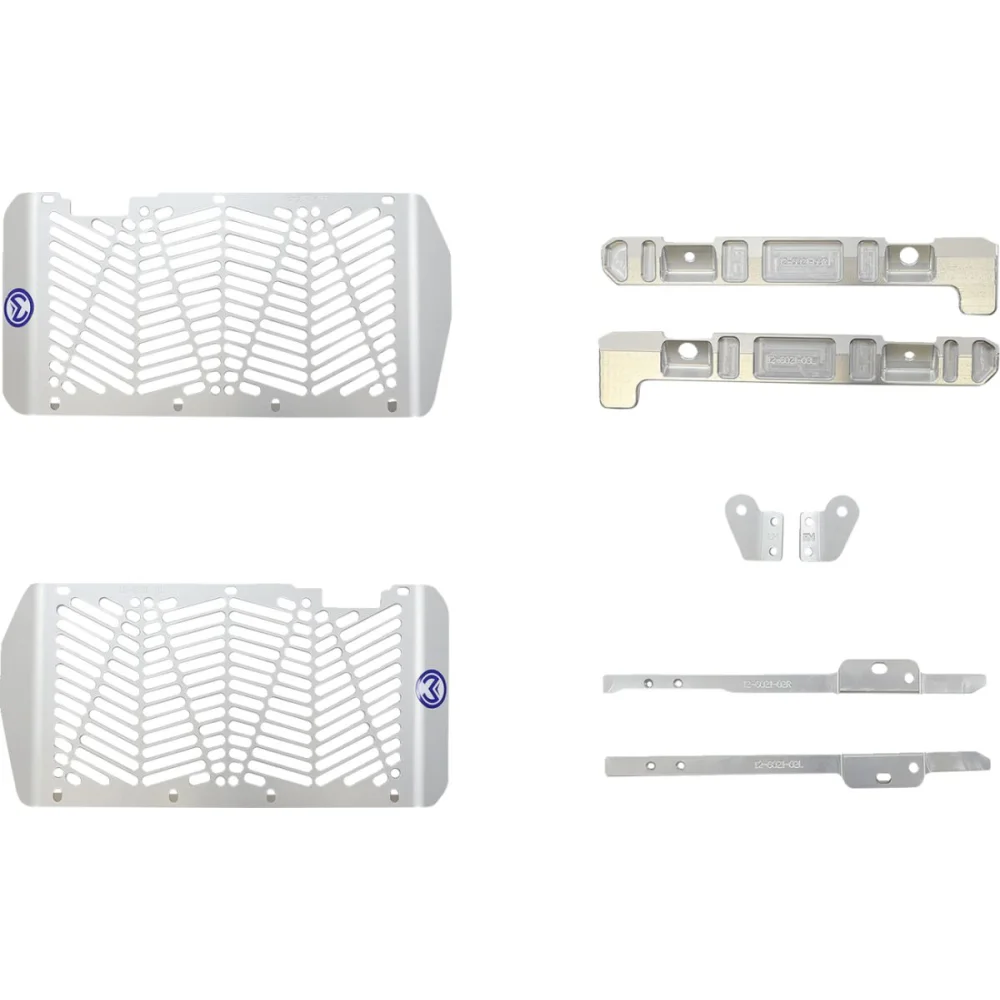 Pararadiatori Ricavati Dal Pieno Aluminum Silver Moose Offroad Hard Parts - 1