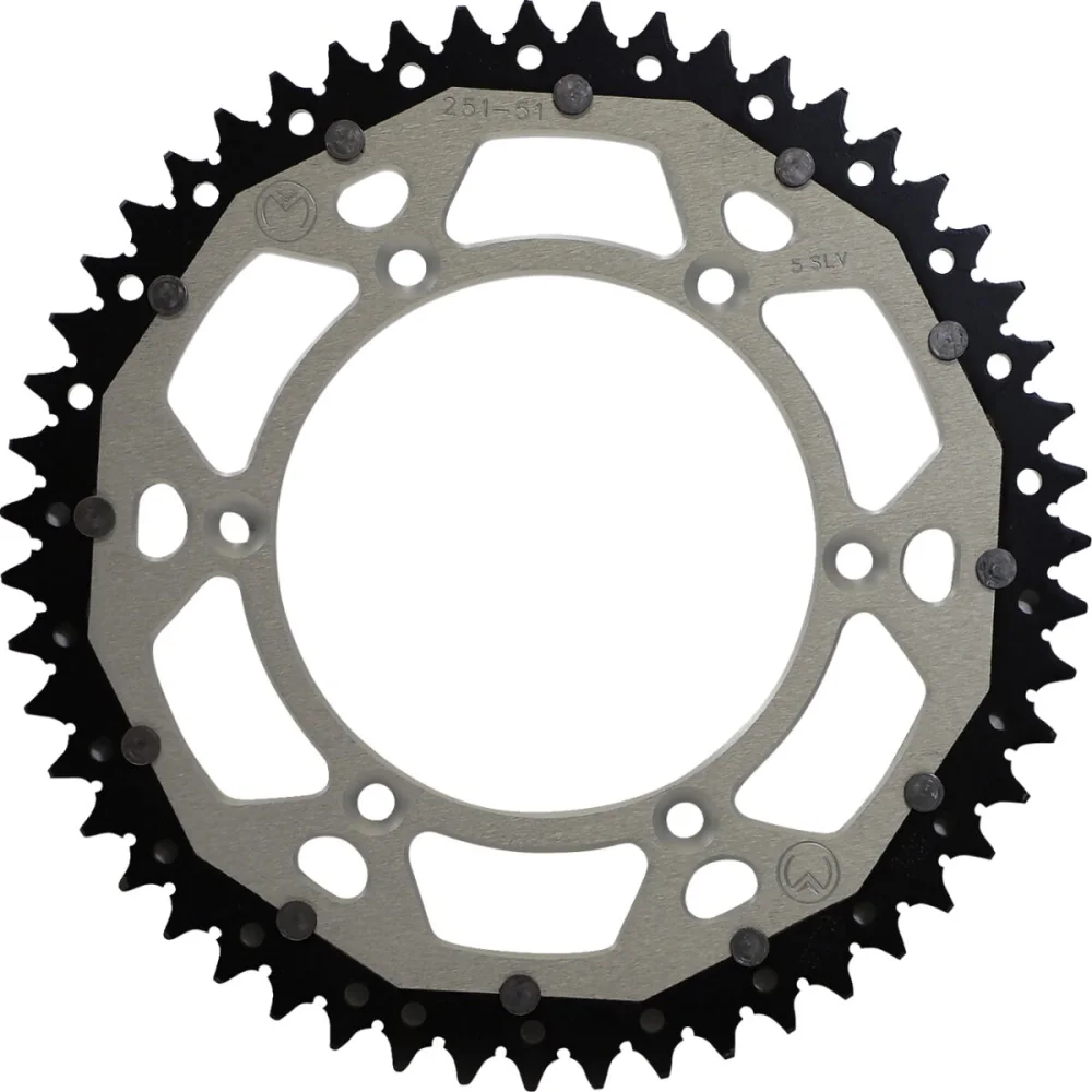 Corona 51 Denti Catena 520 Silver Moose Offroad Hard Parts
