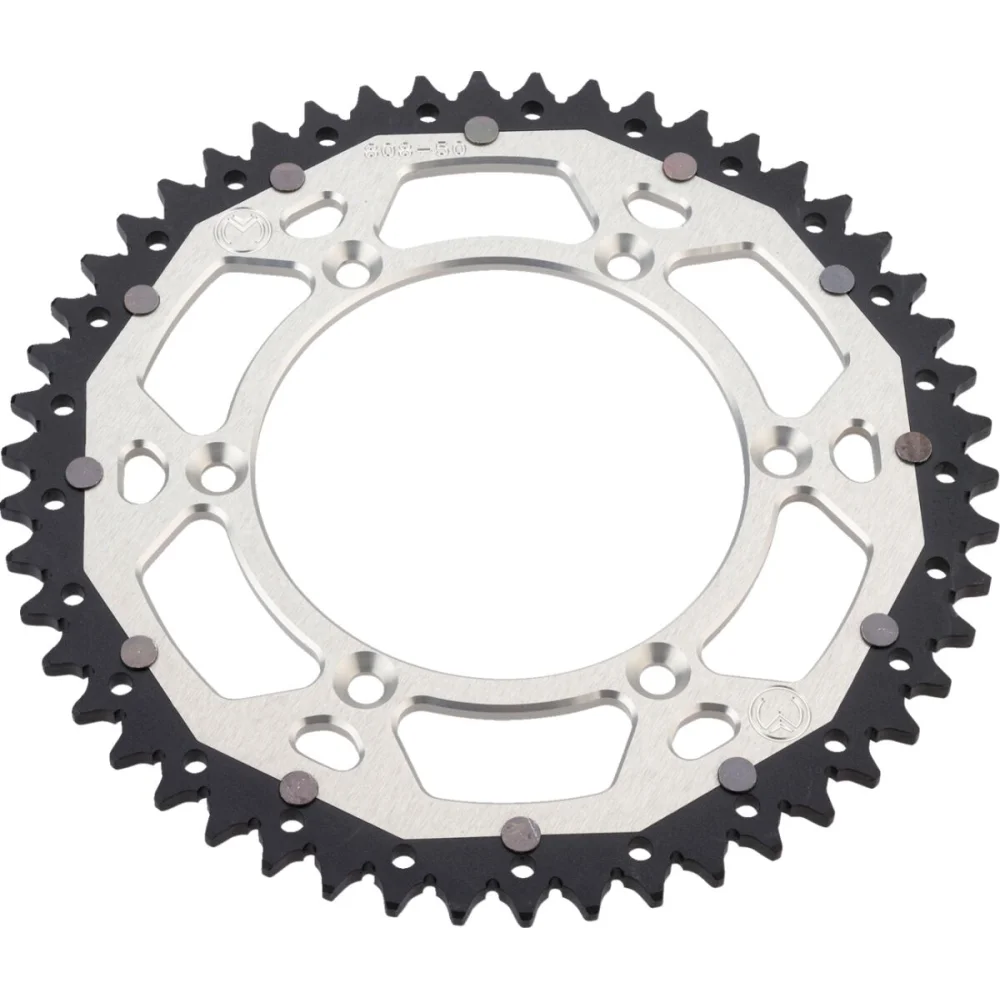 Corona 50 Denti Catena 520 Silver Moose Offroad Hard Parts