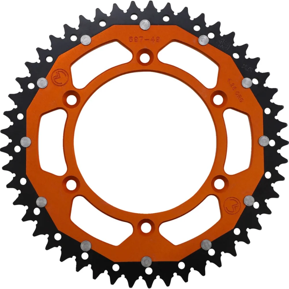 Corona 49 Denti Catena 520 Orange Moose Offroad Hard Parts