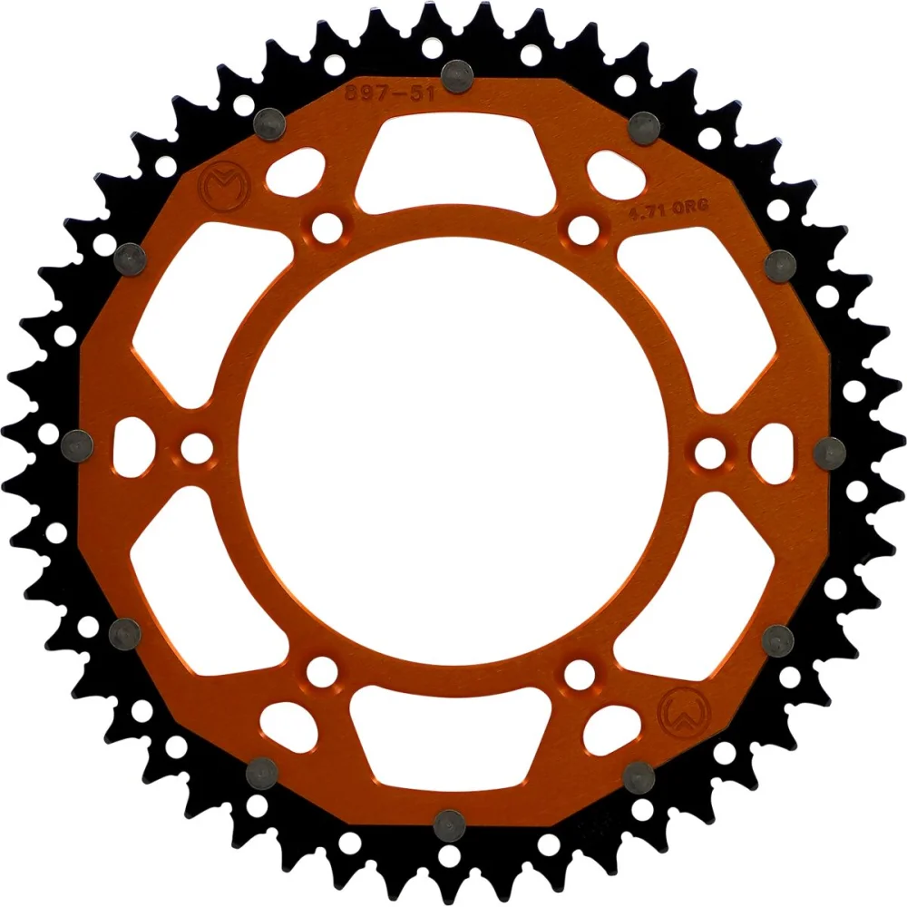 Corona 51 Denti Catena 520 Orange Moose Offroad Hard Parts