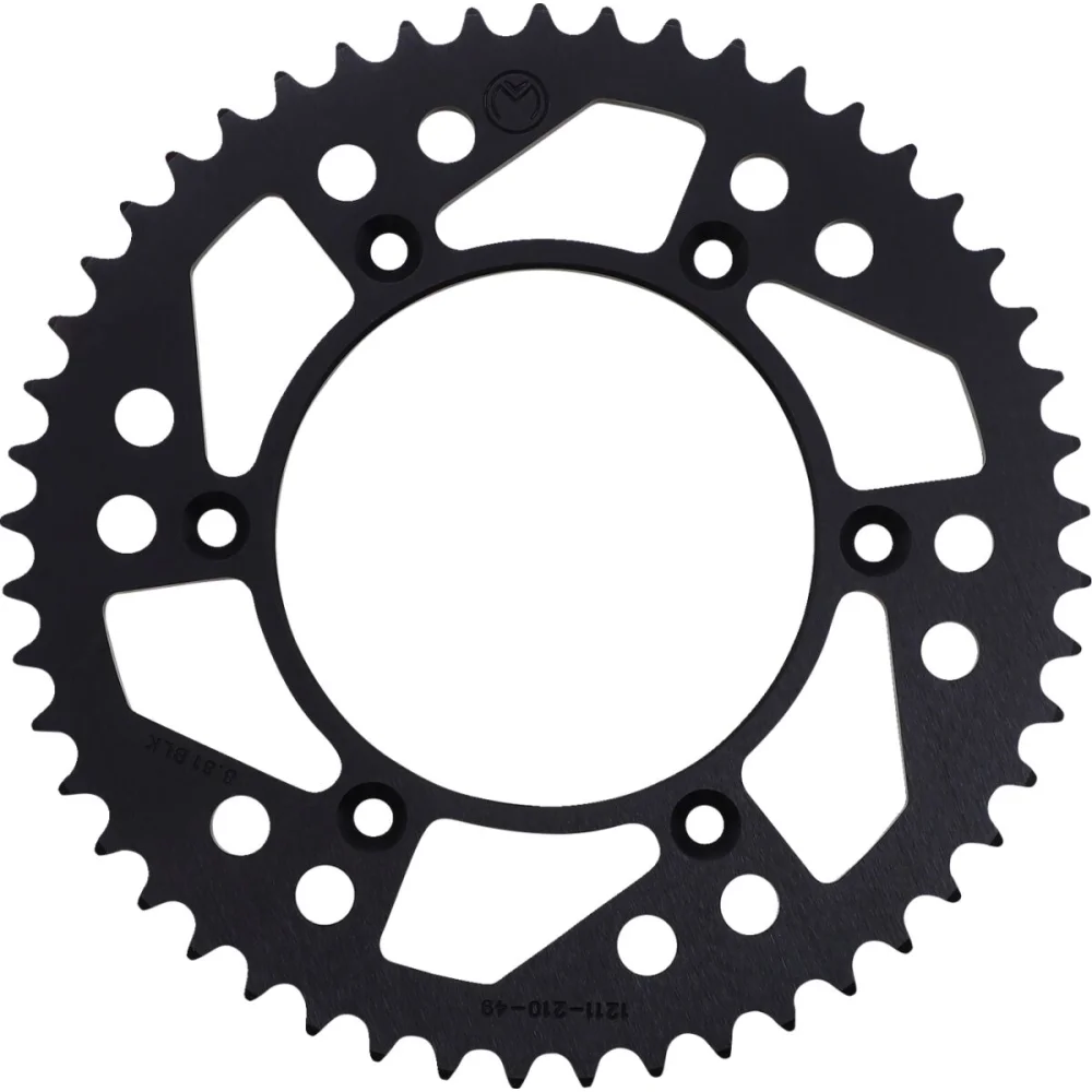 Corona Posteriore In Alluminio 49 Denti Catena 520 Black Moose Offroad Hard Parts