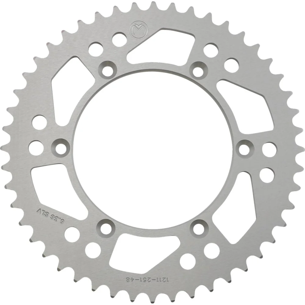 Corona Posteriore In Alluminio 48 Denti Catena 520 Silver Moose Offroad Hard Parts