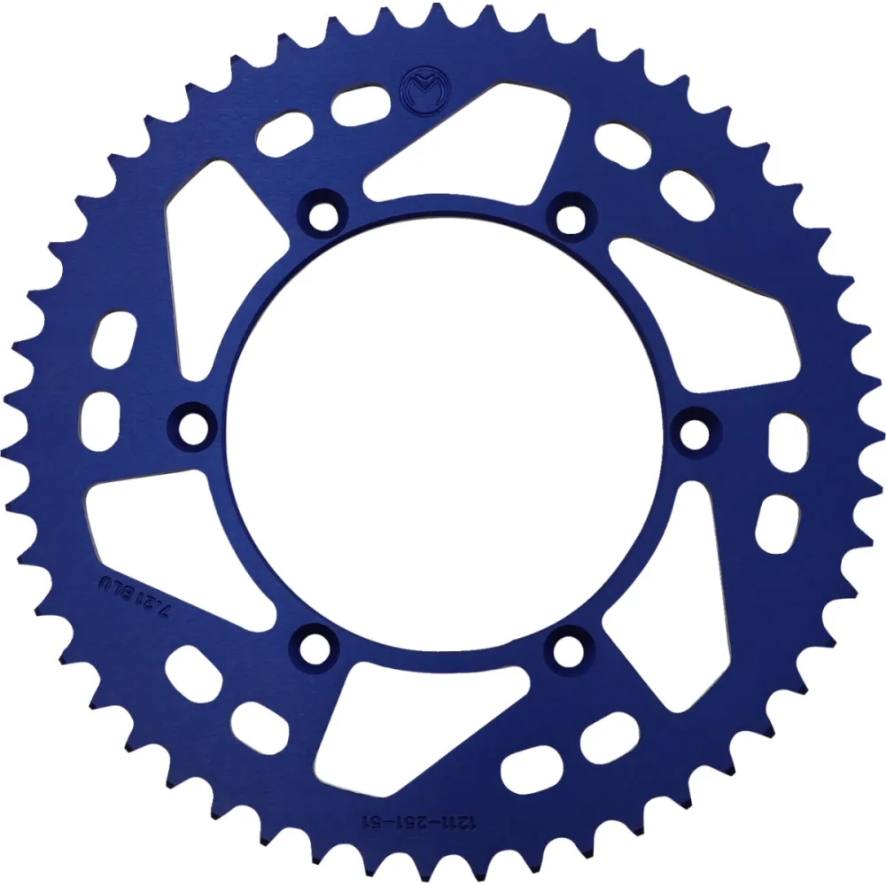 Corona Posteriore In Alluminio 51 Denti Catena 520 Blue Moose Offroad Hard Parts