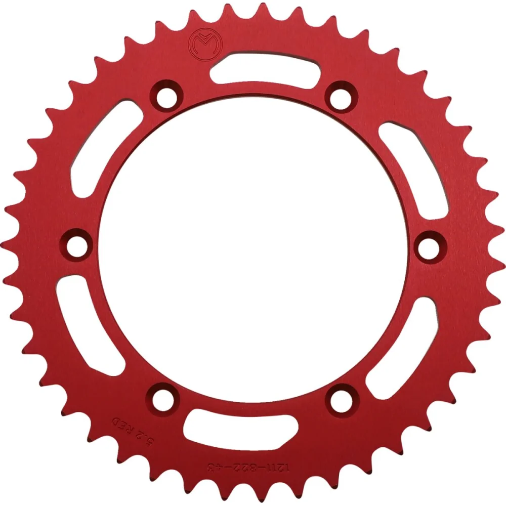 Corona Posteriore In Alluminio 43 Denti Catena 520 Red Moose Offroad Hard Parts