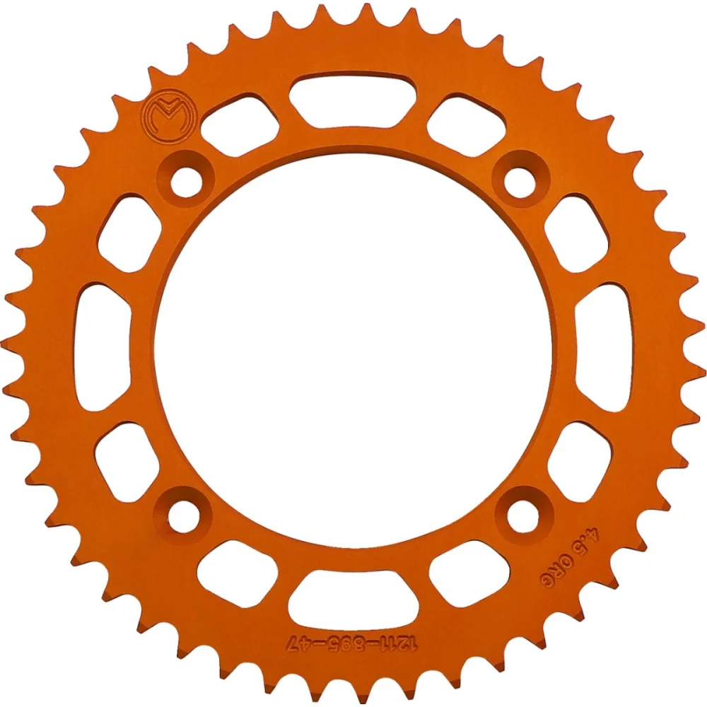 Corona Posteriore In Alluminio 47 Denti Catena 428 Orange Moose Offroad Hard Parts