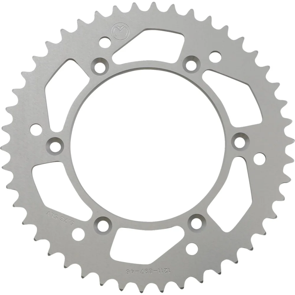 Corona Posteriore In Alluminio 46 Denti Catena 520 Silver Moose Offroad Hard Parts