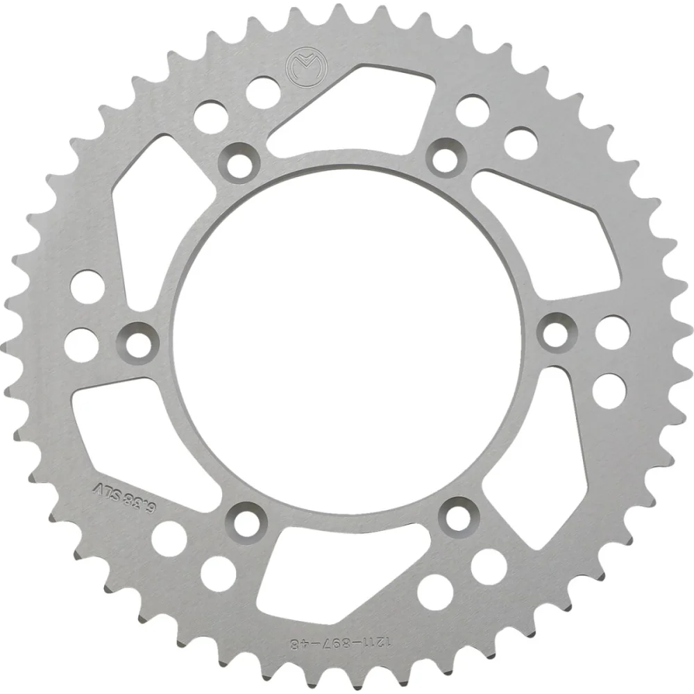 Corona Posteriore In Alluminio 48 Denti Catena 520 Silver Moose Offroad Hard Parts
