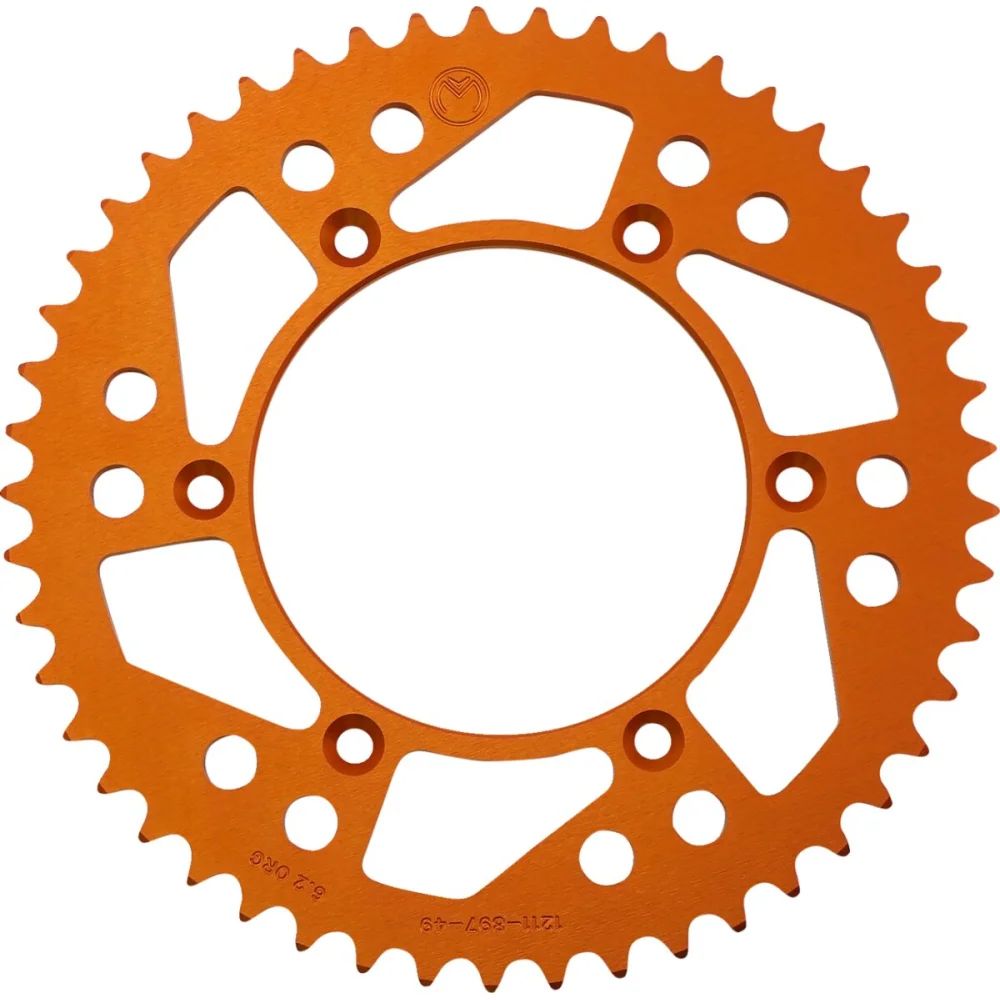 Corona Posteriore In Alluminio 49 Denti Catena 520 Orange Moose Offroad Hard Parts