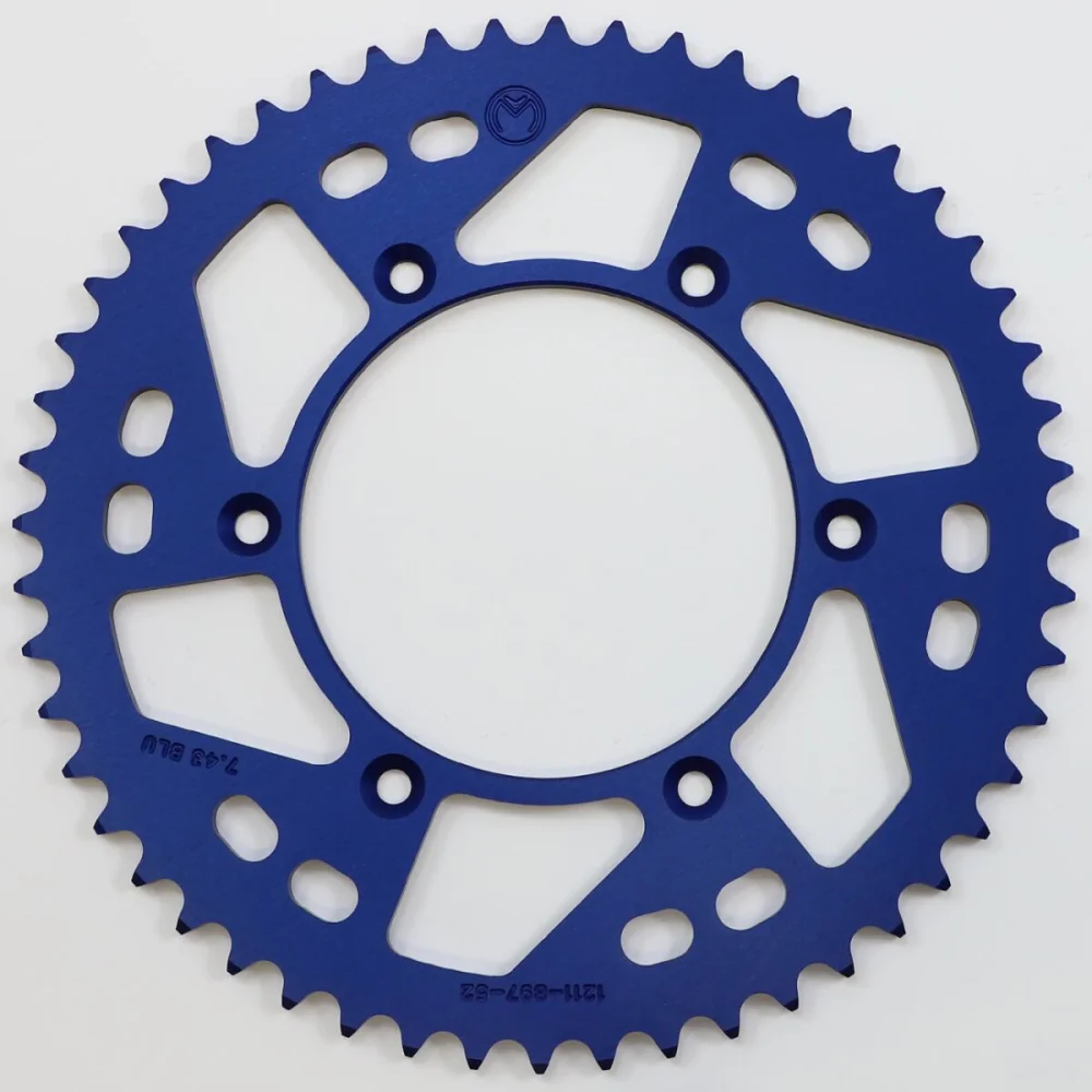 Corona Posteriore In Alluminio 52 Denti Catena 520 Blue Moose Offroad Hard Parts