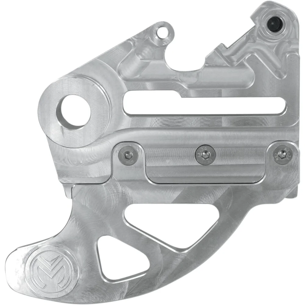 Paradisco Pro Shark Fin Con Supporto Freno Posteriore Aluminum Alloy Silver Moose Offroad Hard Parts - 1