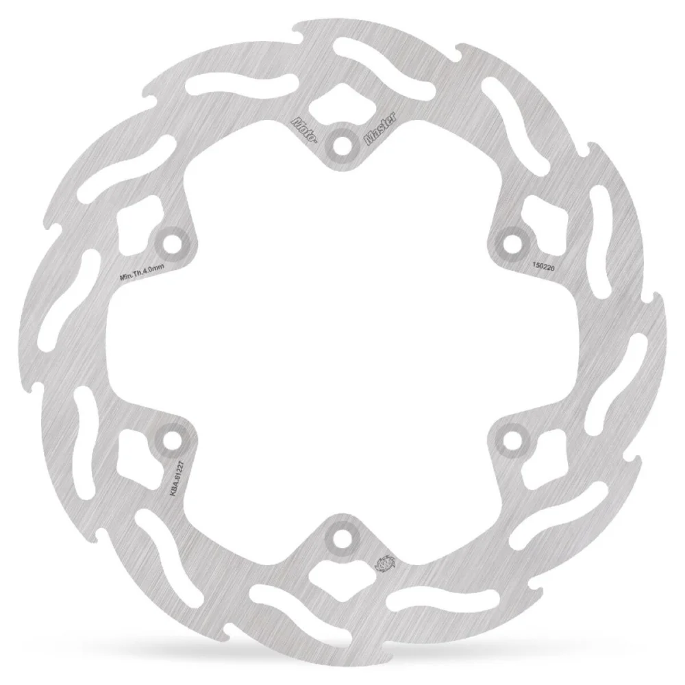 Flame Series Fixed Rotor 220 Mm Posteriore Silver Moto Master - 1