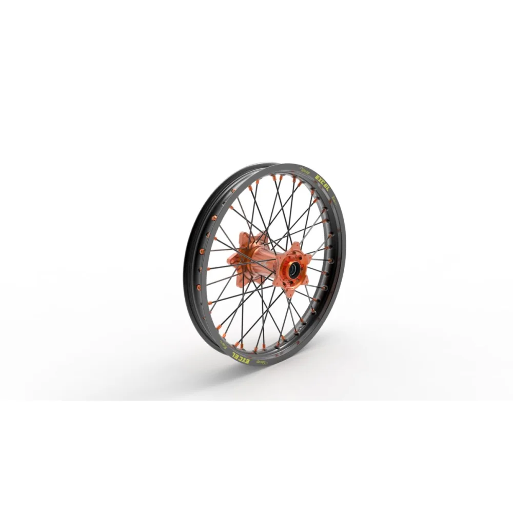 Cerchio Elite Mx En, Raggi Neri Posteriore Aluminum Kite