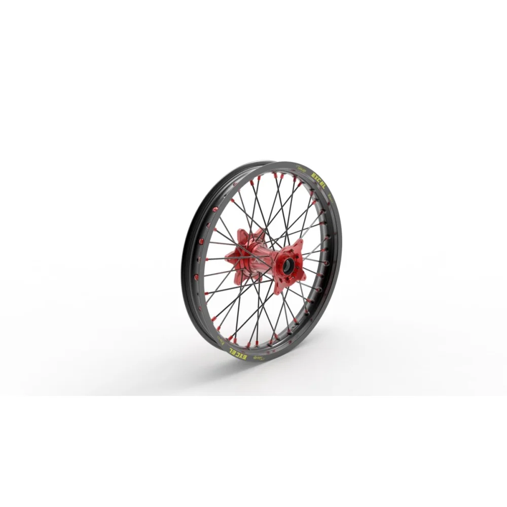Cerchio Elite Mx En, Raggi Neri Posteriore Aluminum Black Kite