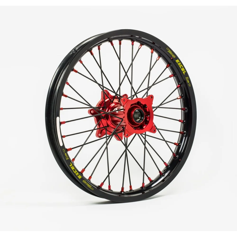 Cerchio Elite Mx En, Raggi Neri Posteriore Aluminum Black Kite