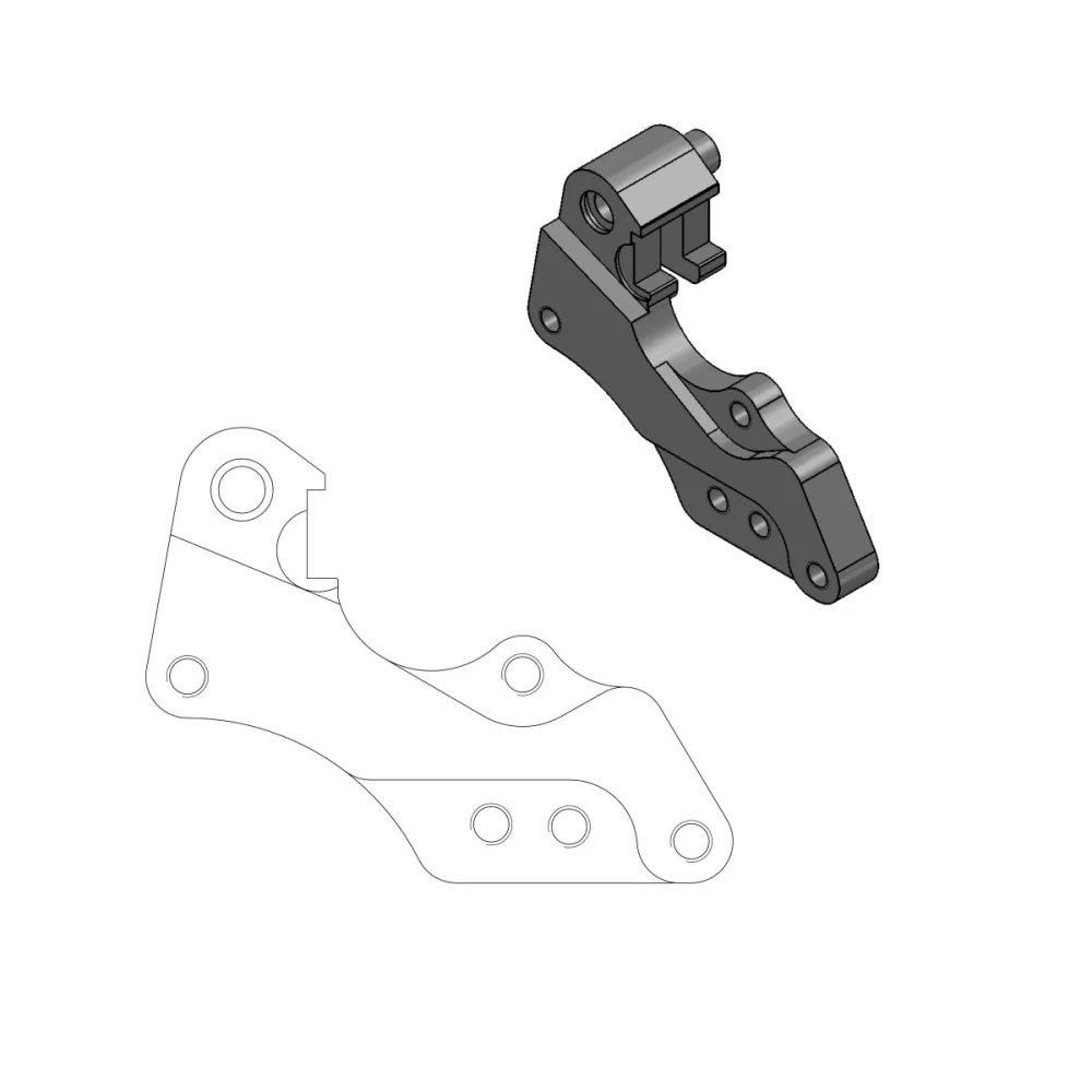 Kit Disco Freno Anteriore Dakar Da 298 Mm Adattatore Black Moto Master - 2