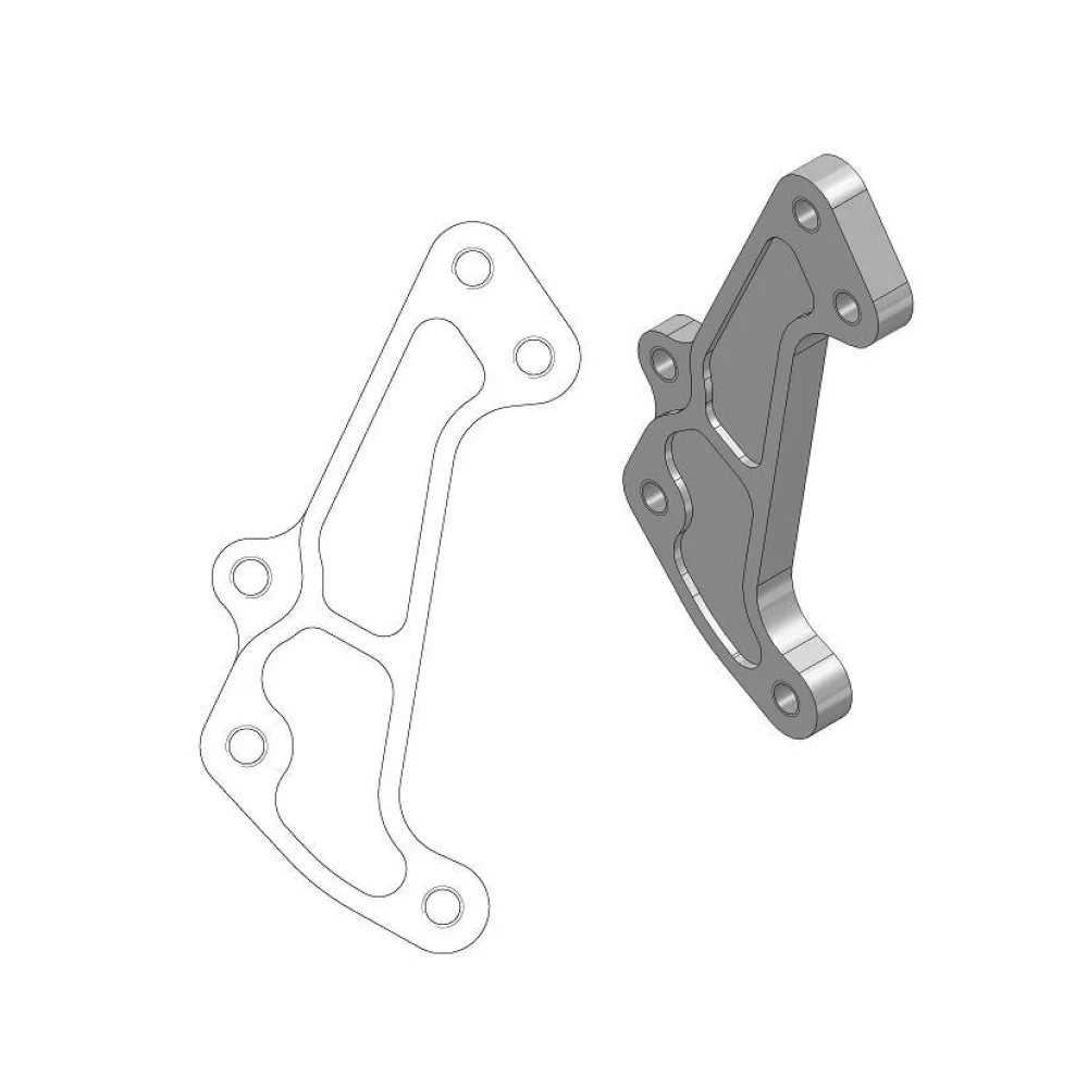 Staffa Adattatore Disco Racing Supermoto 320 Mm Moto Master