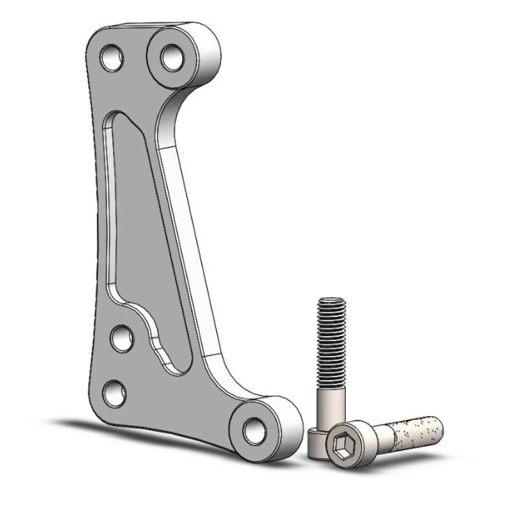 Staffa Adattatore Disco Racing Supermoto Anteriore Aluminum Moto Master