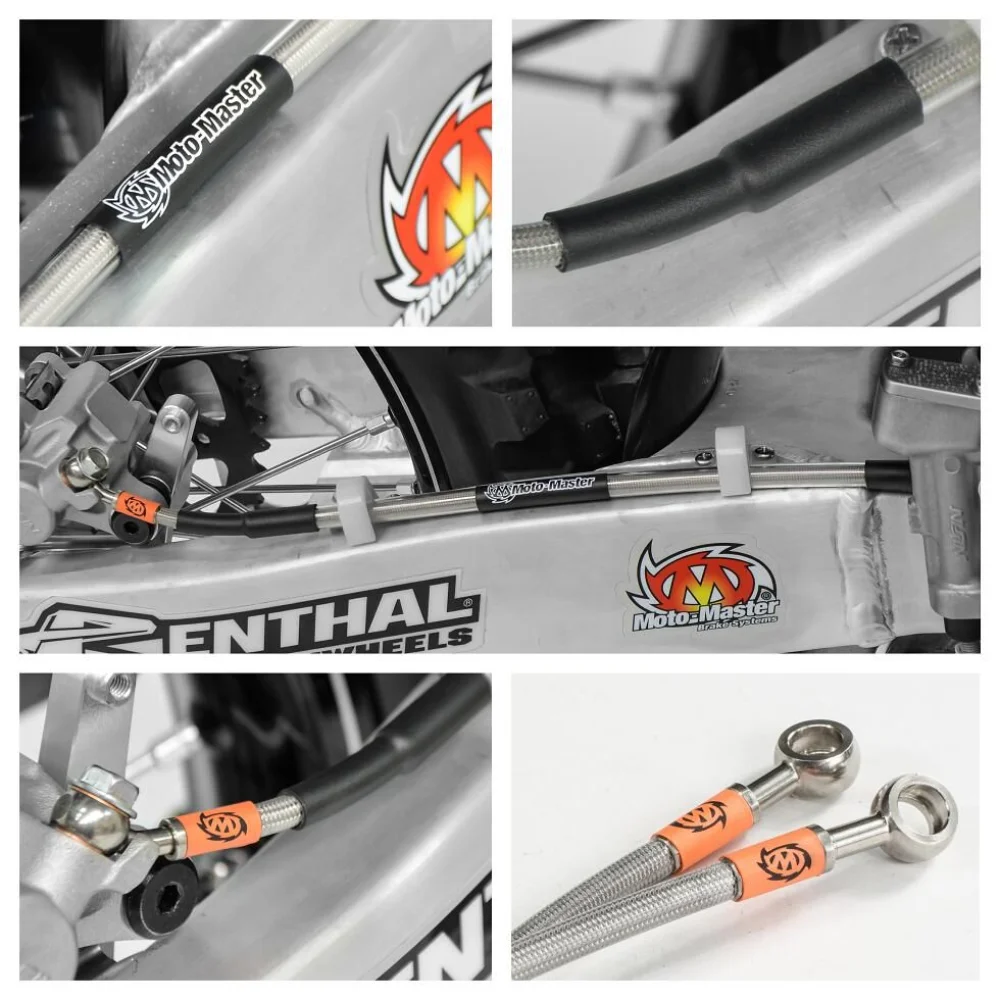 Tubi Freno Posteriore Stainless Steel Moto Master
