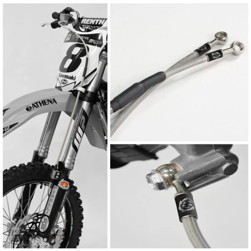 Tubo Freno In Acciaio Inossidabile Anteriore Moto Master