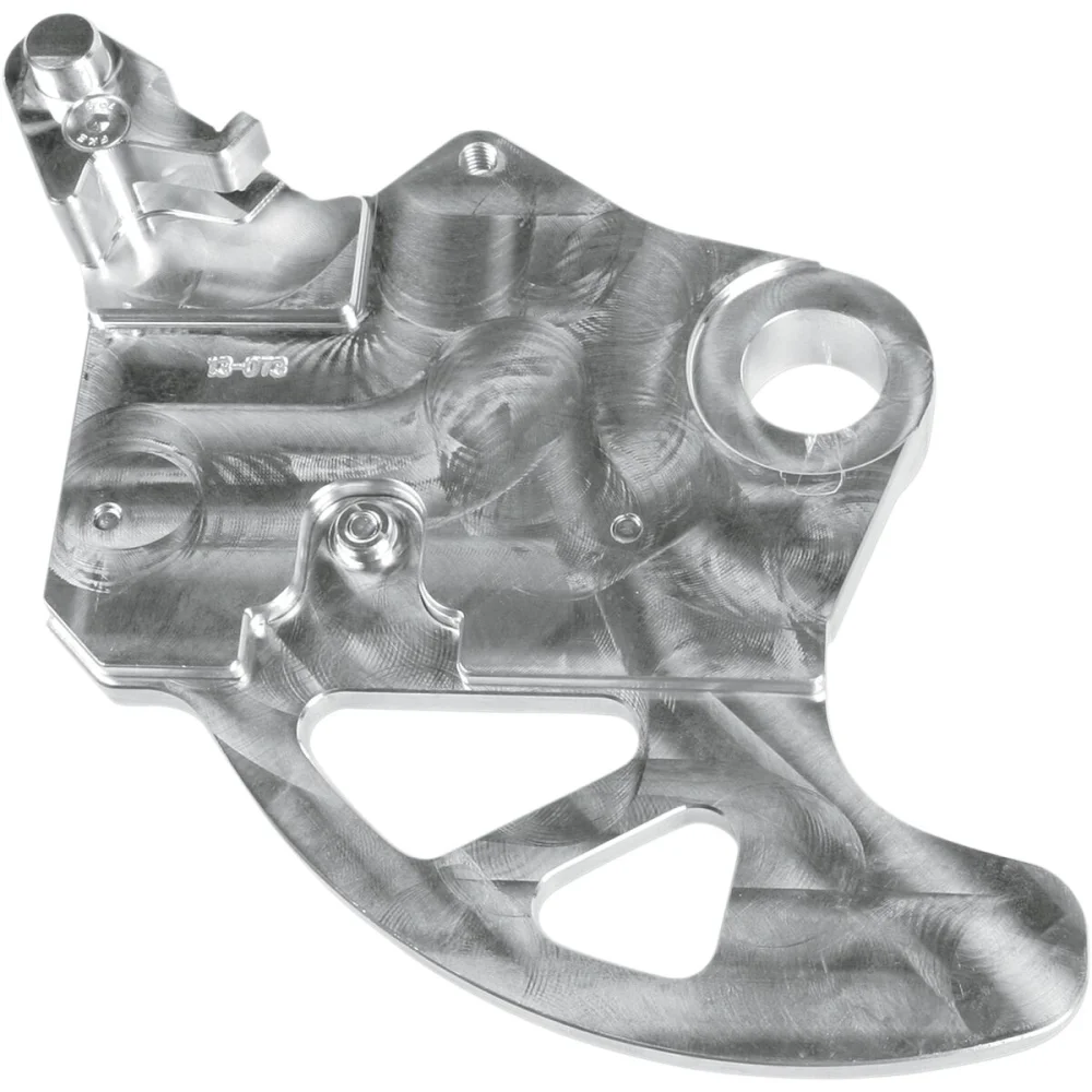 Paradisco Pro Shark Fin Con Supporto Freno Posteriore Aluminum Alloy Silver Moose Offroad Hard Parts - 2