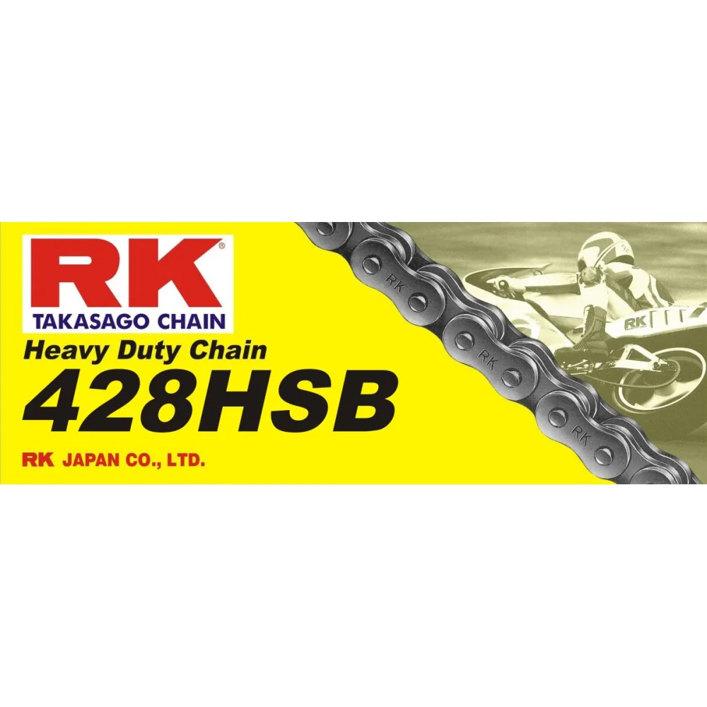 Catena Di Trasmissione Rinforzata 428H Catena 428 Carbon Alloy Steel Natural Rk - 2