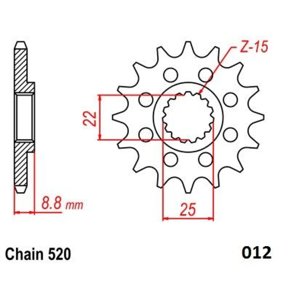 Pignone Anteriore Ultraleggero In Acciaio Moto Master - 2