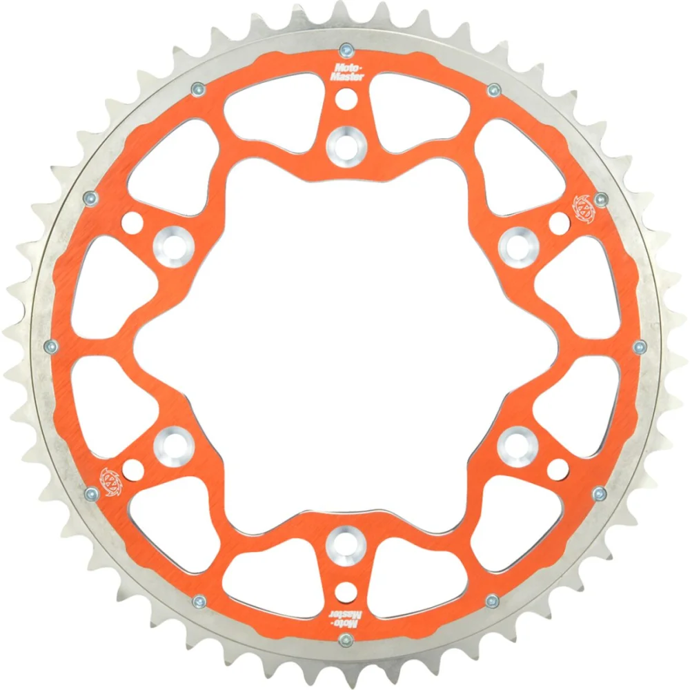 Fusion Series Corona Posteriore Dual Ring 49 Denti Catena 420 Orange Moto Master