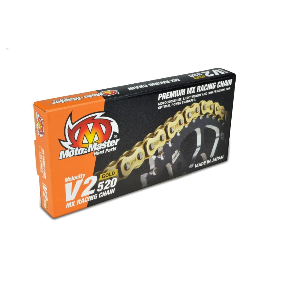 Catena Di Trasmissione V2 520 Catena 520 Steel Gold Moto Master