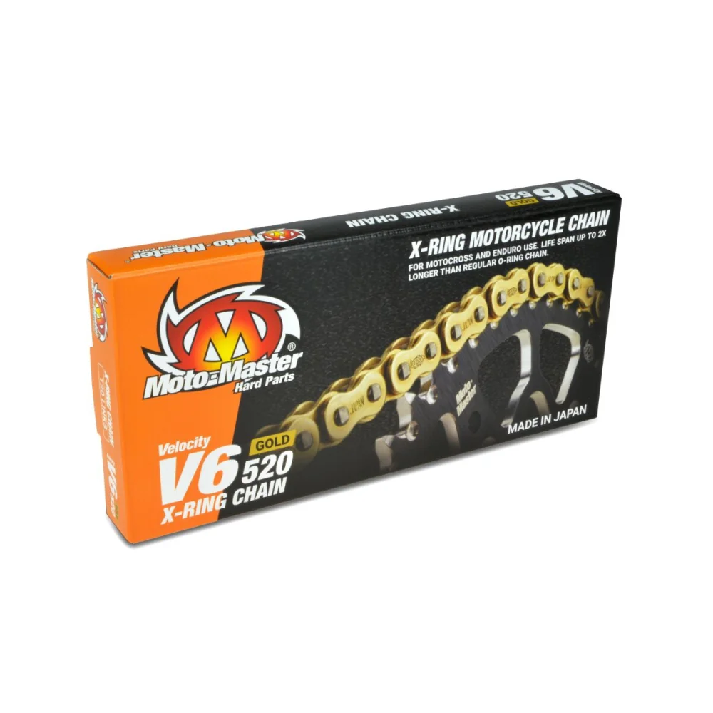 Catena Di Trasmissione V6 520 Catena 520 Steel Gold Moto Master