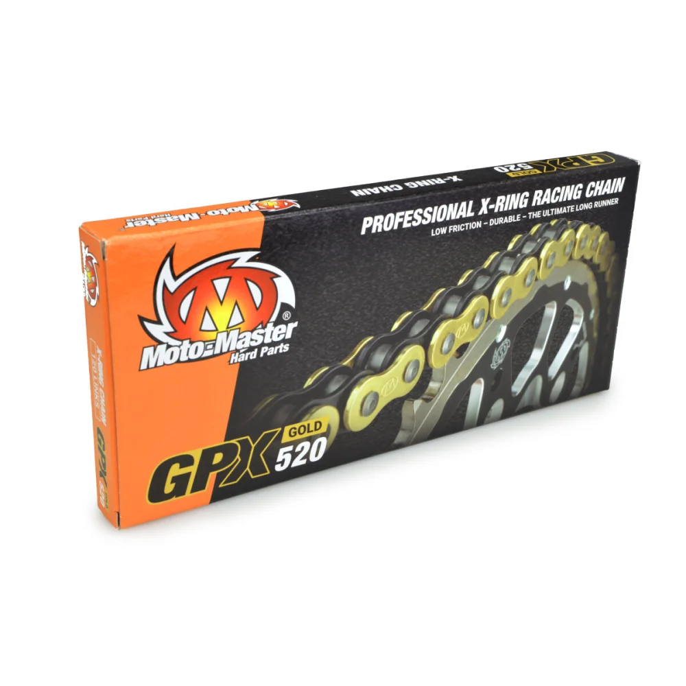 Catena Di Trasmissione Gpx 520 Catena 520 Carbon Alloy Steel Gold Moto Master - 1